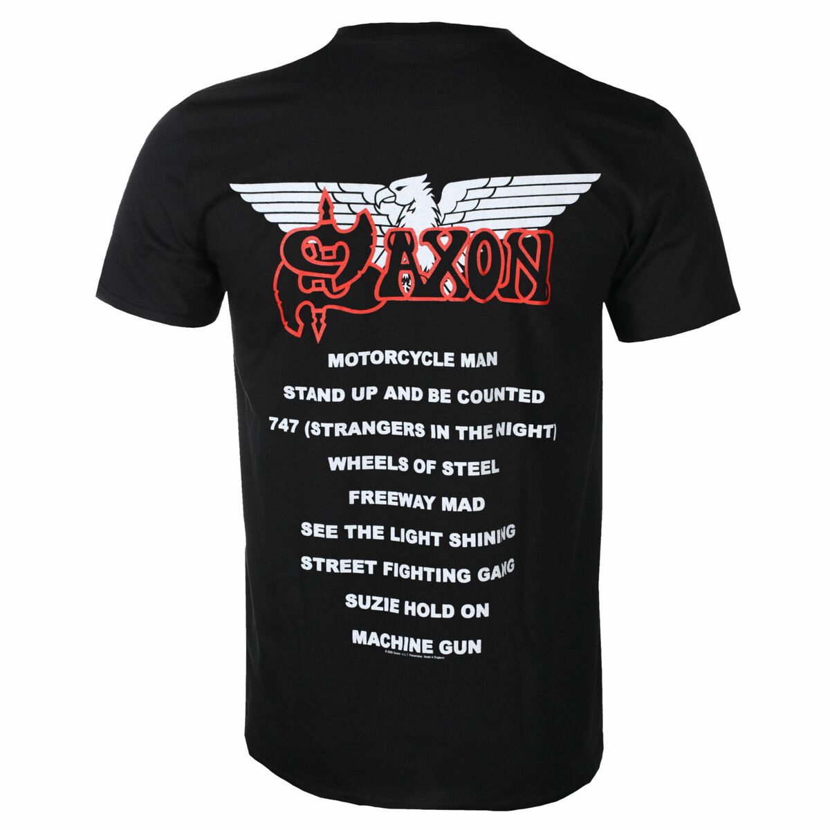 Tricou Stil Metal Bărbați Saxon - WHEELS OF STEEL - RAZAMATAZ - ST2434 M