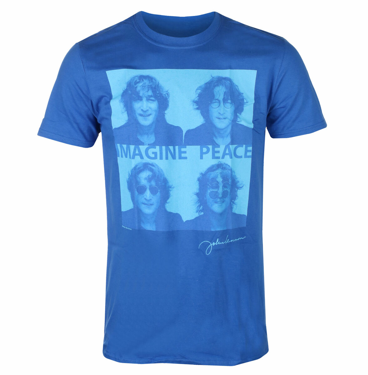 tricou stil metal bărbați John Lennon - Glasses 4 Up BLUE - ROCK OFF - JLTS12MBL XXL