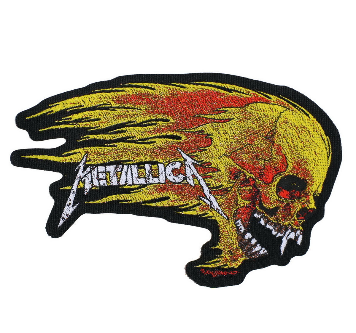 Petic METALLICA - FLAMING SKULL CUT OUT - RAZAMATAZ