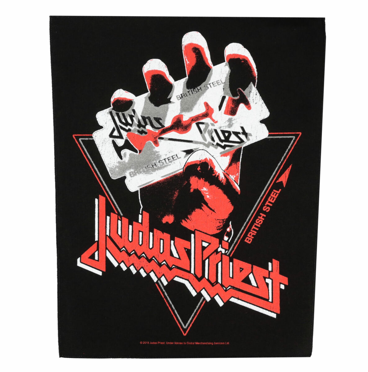 broderie de dimensiune mare JUDAS PRIEST - BRITISH STEEL VINTAGE - RAZAMATAZ