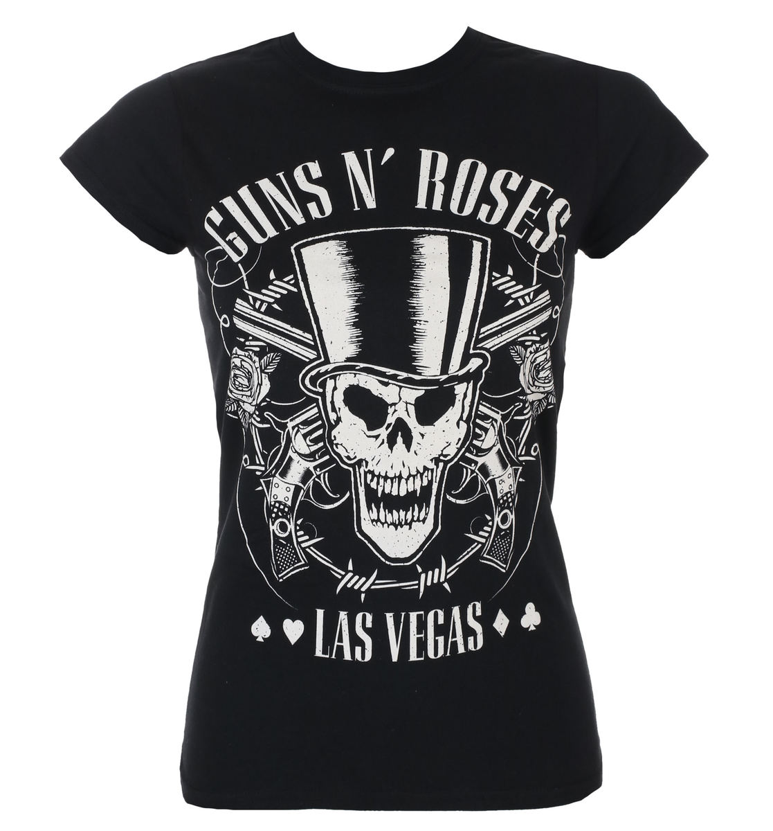 Tricou Stil Metal Femei Guns N' Roses - Skull & Pistols - ROCK OFF - GNRTS37LB XL