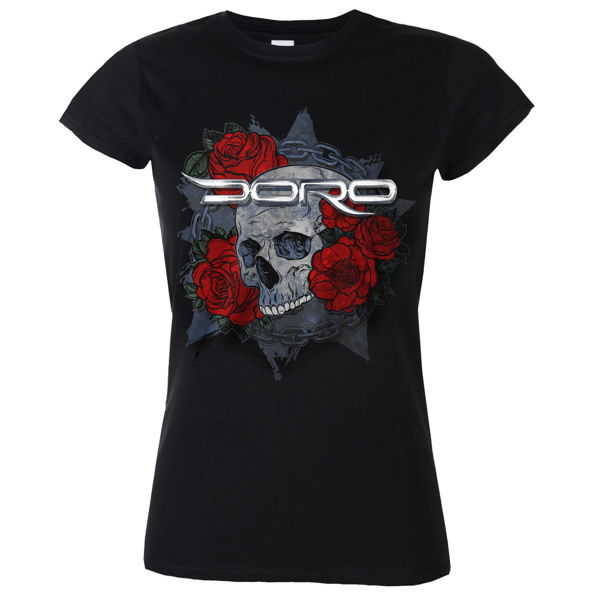 tricou stil metal femei Doro - Skull & Roses - ART WORX - 711098-001 L